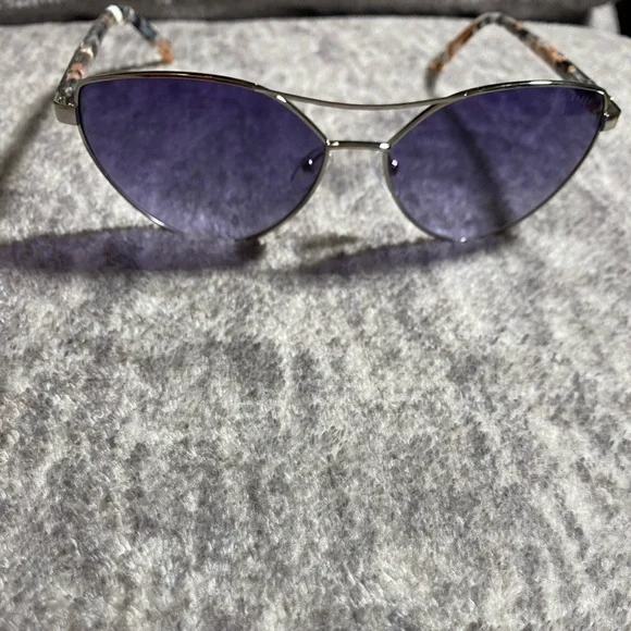 Ted Baker Silver and Lavender Cat Eye Sunglasses - Picture 10 of 11